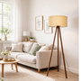 Opviq AYD-2935 Lámpara de pie de madera Beige
